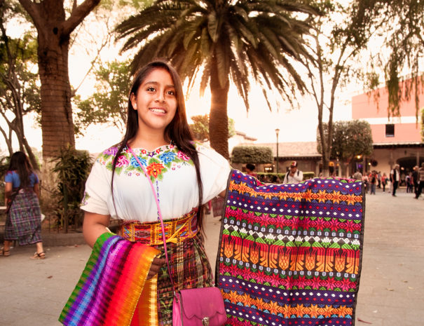 Guatemala girl in Antigua