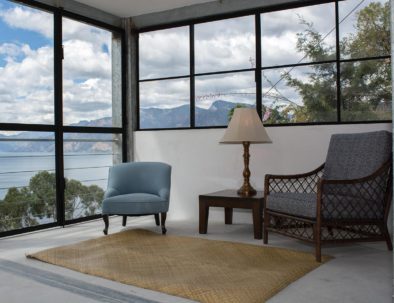 Sitting and meditation area in our vacation rental in Guatemala